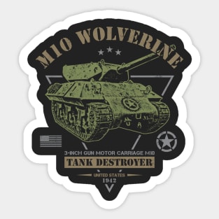 M10 Wolverine Tank Destroyer Sticker